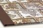 Preview: Folder with world map motif in shades of brown